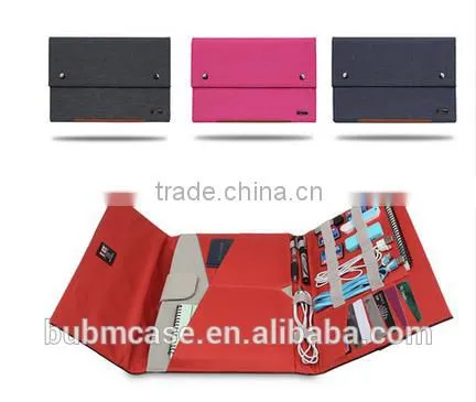 BUBM 2016 folding Waterproof Customized printed Laptop Cover Case nylon Laptop Sleeve