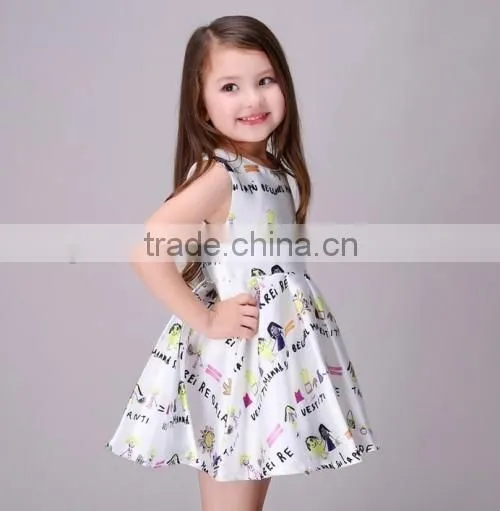 2016 new arrived boutique fashiona baby little girl dresses factory price kids names of girls dresses