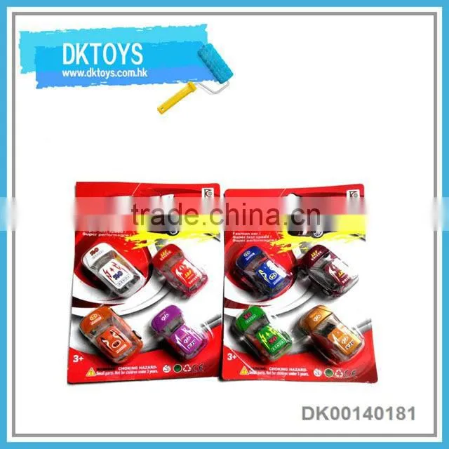 6 design 6 colors assorted Plastic free wheel toys car