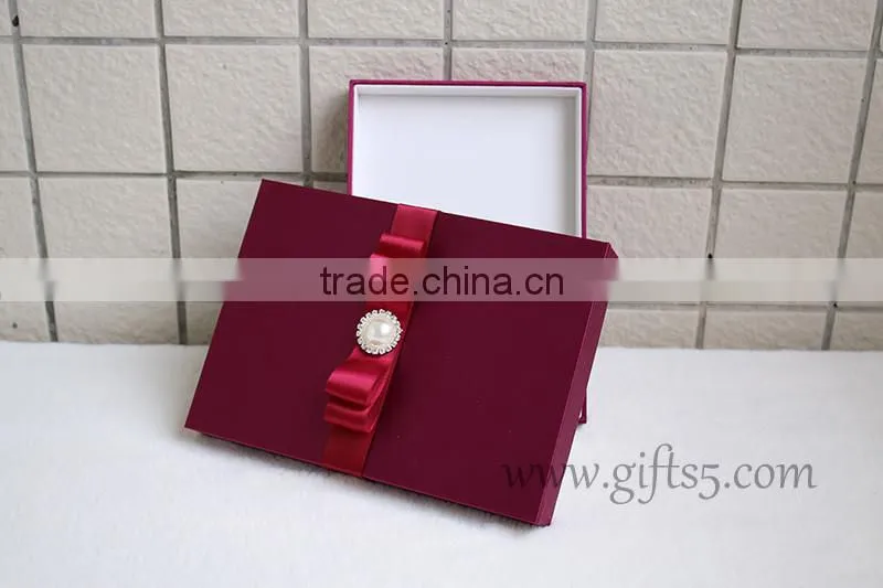 Custom Handmade Luxury Wedding Invitation Gift Box wedding Belt Gift Box