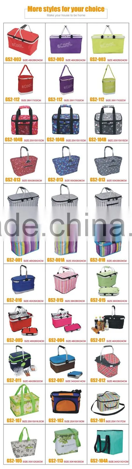 Fruits Wine Food Bag, Canvas Holiday Camping Travel Bag, Insulated Thermal Food Carry Bag