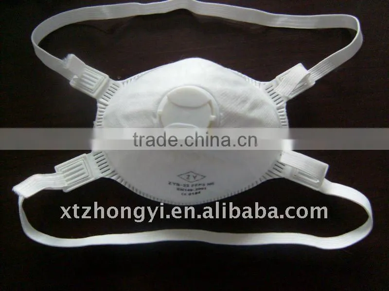 3-ply respirator mask with valve