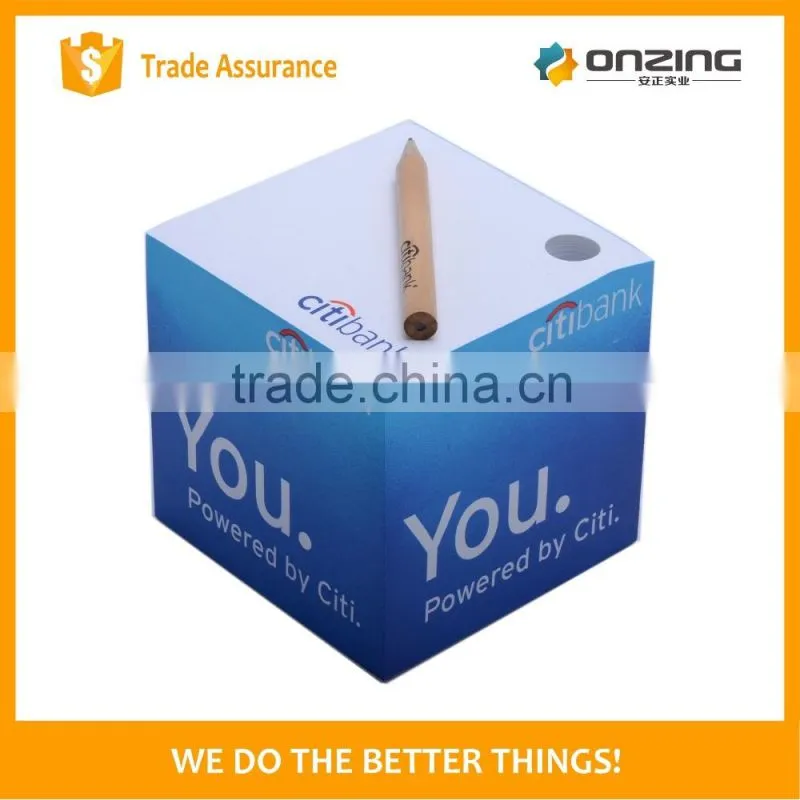 4 sides custom printing paper block note cube memo cube