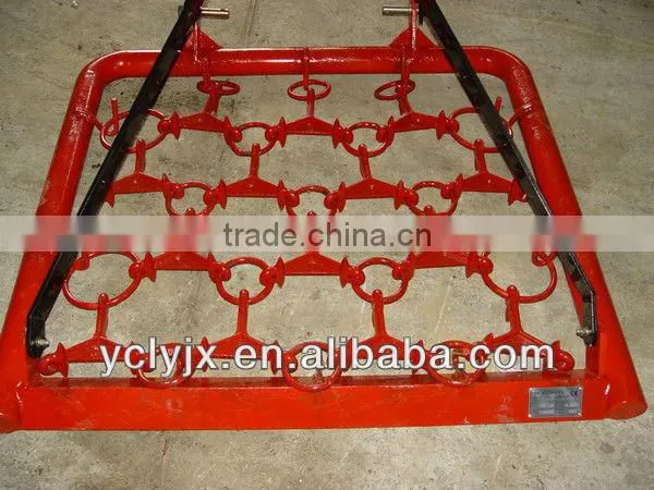 trailed drag harrow for tractor for farm