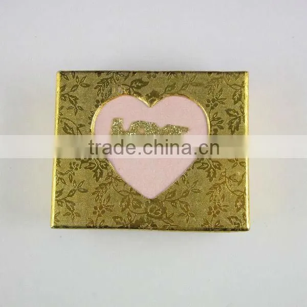 Wholesale Gold Love Heart Jewlery Gift Box ZTPB-0012