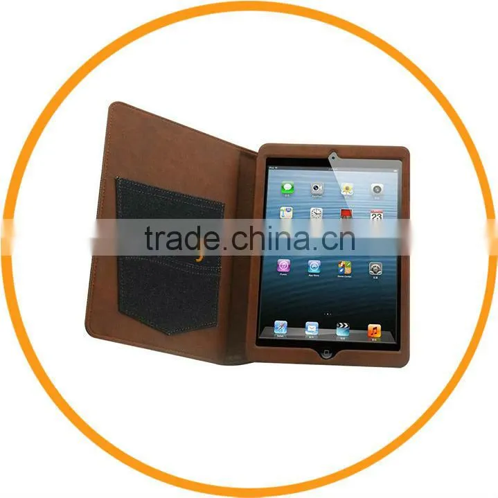 Fashion Jeans Style PU Leather Smart Cover Case for iPad Mini from Dailyetech