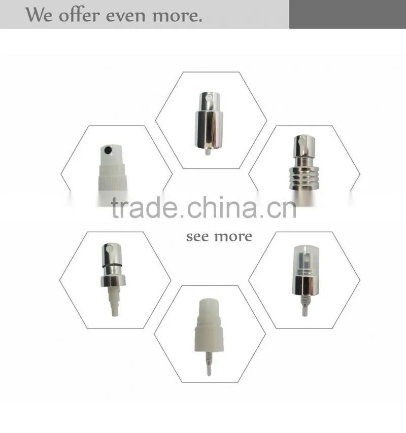 65ml urban style gray glass bottle screw on pump sprayer