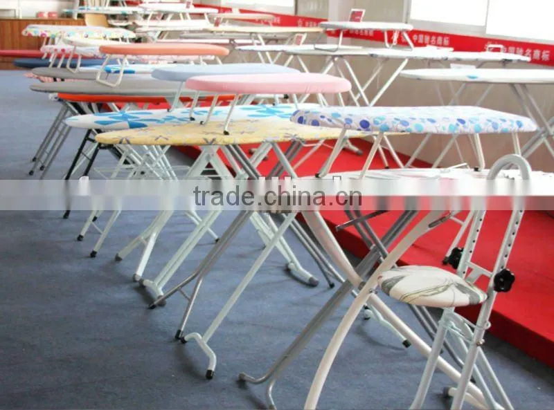 2015 Hot Type folding ironing board with step ladder anti-slip two using with 100% cotton cover
