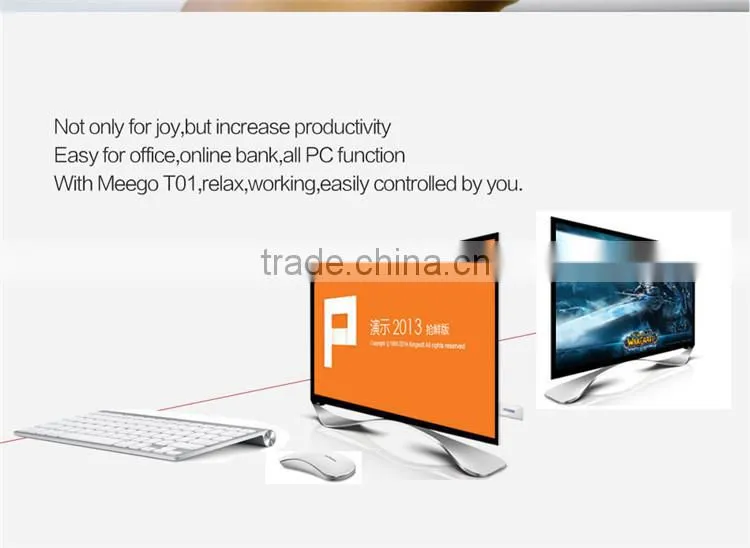New arrive Product Black Color Commercial Intel Atom Z3735F 2G RAM 32G ROM GPU Graphic Meegopad T02 MINI PC HOT Sale