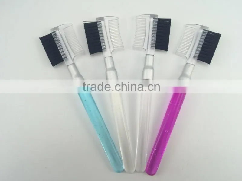 high quality 2015 personal care beauty private label Eyebrow Comb Brush with nylon hair