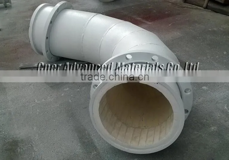 Hot Sale Alumina Ceramic Lined Pipe/Bend/Elbow For Mining