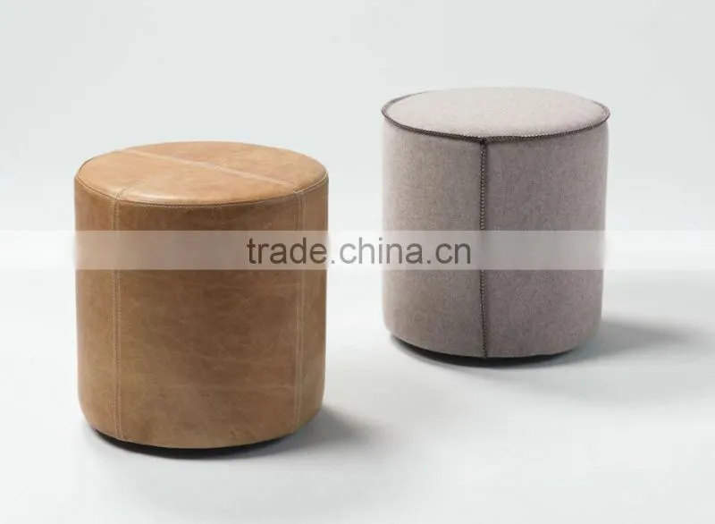 customized leather simple style storage ottoman furniture cheap price OT4028