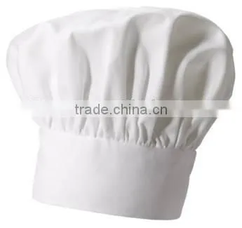 White Cotton Chef Hat