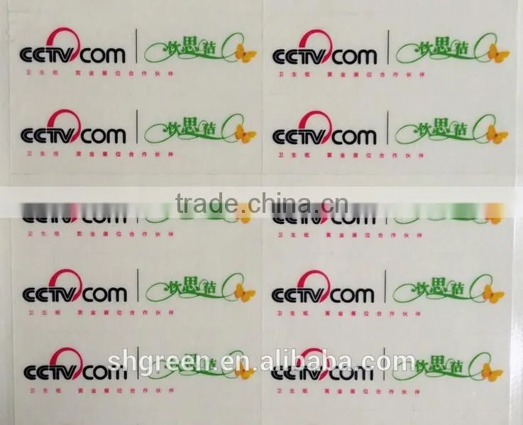 Transparent PVC plastic sticker for pan/boiler