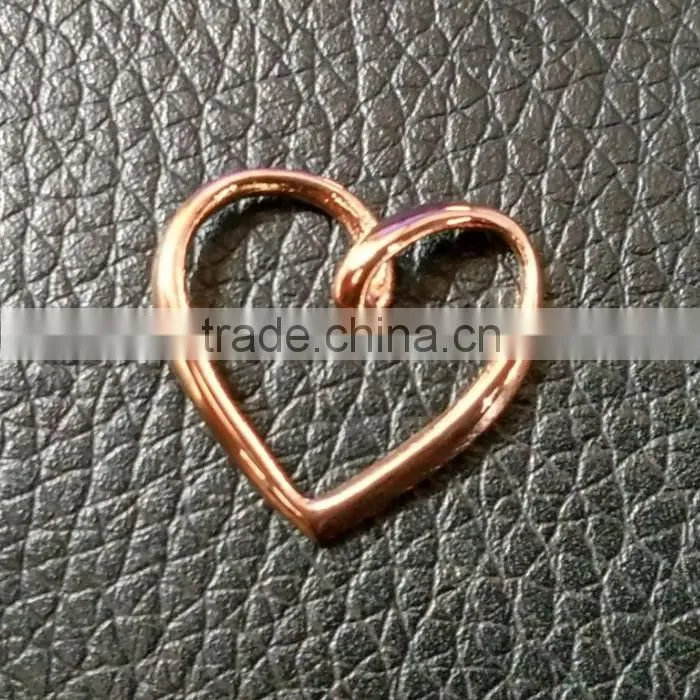 Elegant Design stainless steel girl's heart shaped pendant
