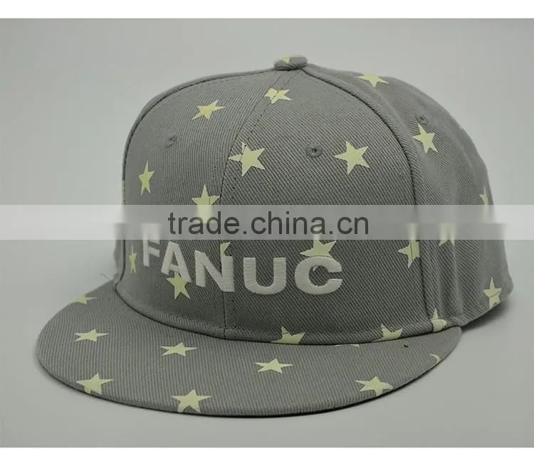 New Fashion Custom Cotton Embroidery Snapback Cap Flat Brim Hats And Caps