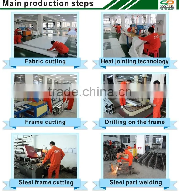 5x10m outdoor transparent pvc wall exhibition tent with pvc window for commercial activity