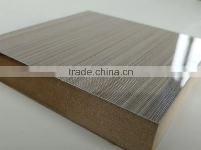 Wood grain color uv mdf board for kitchens ST-T9001