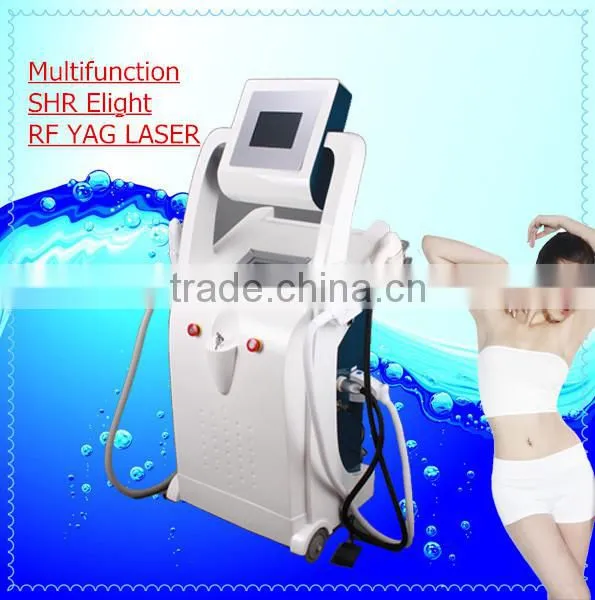2015 High quality Multifunction SHR elight IPL RF hair removal equipment