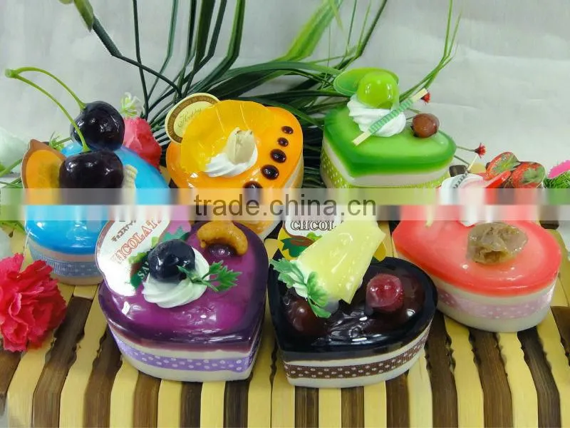 Fake ice cream cake carft for fridge magnet display from China factory/Simulation cake props for artificial food promotion sales