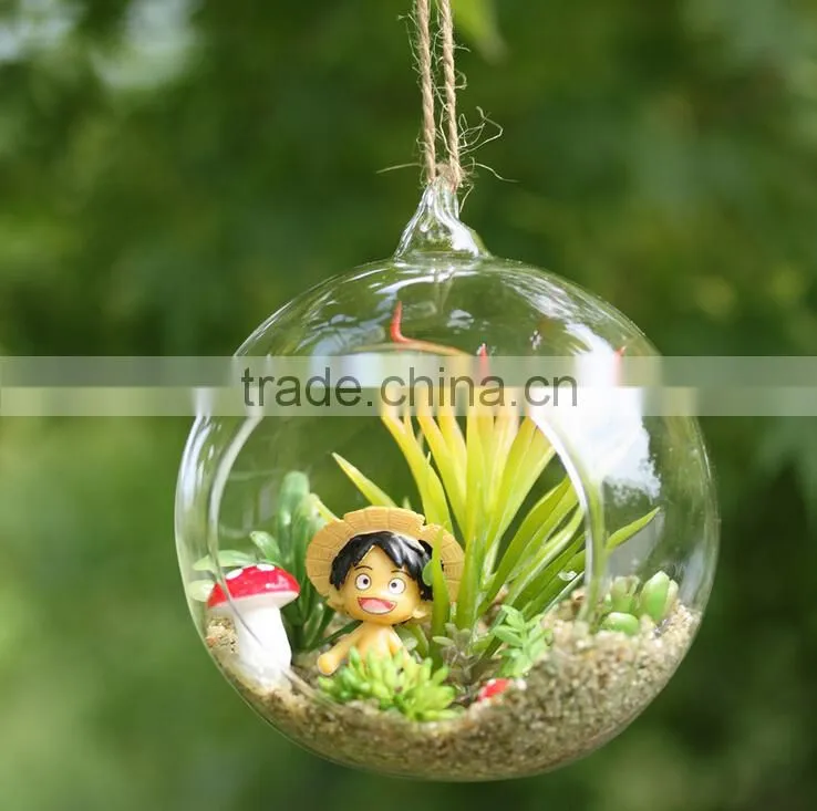 hanging plant for house decoration plastic glass terrarium for Christmas and home decoration