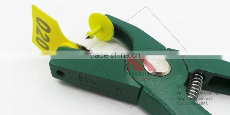 TPU ear tag for buffalo in yellow 49*43 mm