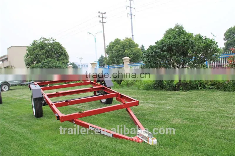 8x4ft Economic High Quality Red Power Coated Foldable Utility Trailer