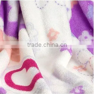 100% polyester flower coral fleece blanket with high quality and good price