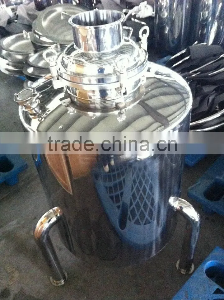 stainless steel milk can boiler with drain fitting & valve