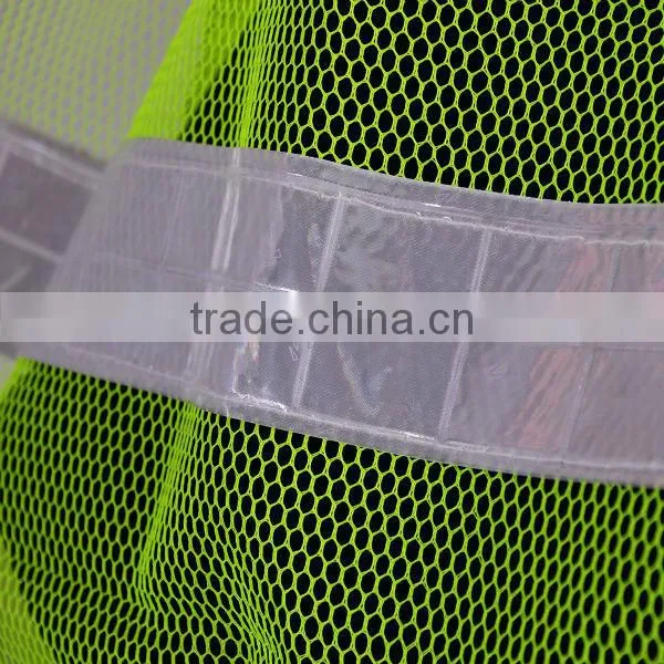 Hot Sale Red/Yellow High Visibility Reflective Conspicuity Vest Warning Safety Working Clothes