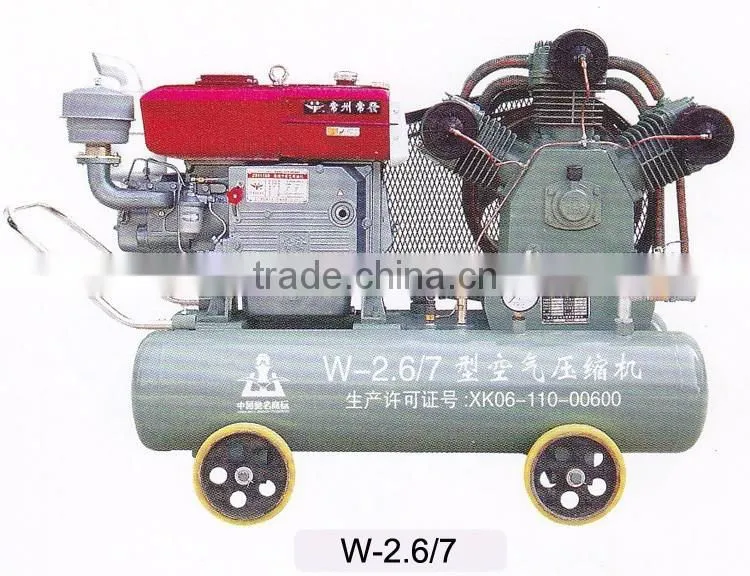 Sales to Zimbabwe Gold Mining Diesel Mobile Piston Air Compressor W-3.5/7 / Small Mobile Piston Air