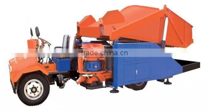 Two bucket Automatic Feeding concrete Spraying car