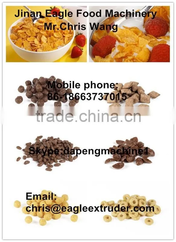 Automatic Breakfast Cereal Corn Flakes Processing Line/Machines/Extruder