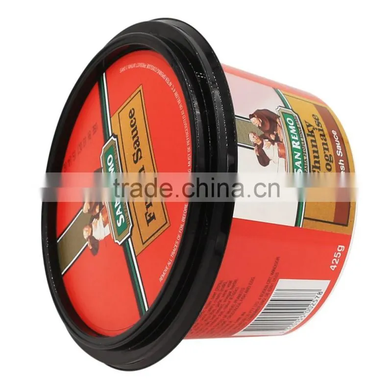 Plastic Sauce Container with IML,Jam Cups with Lid,Custom Logo Jam Tub.