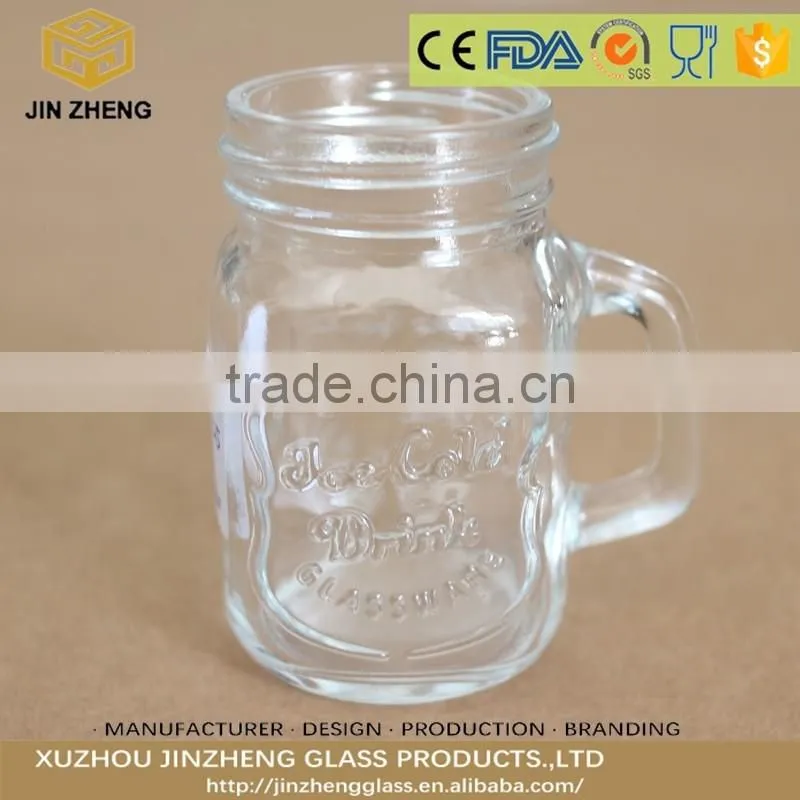 Mason Jar Candle Holder Shot Glass Wax Jar With Handle