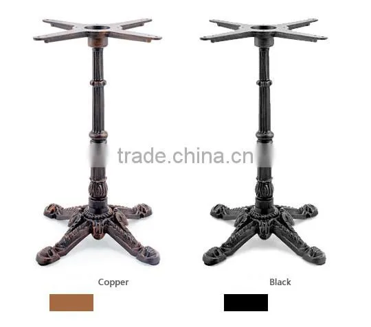 European antique style marble top quality cast iron base hotel bar table