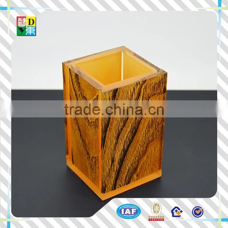 High quality colored acrylic cup for hotel from China/custom design acrylic bathroom set for hotel equipment in wholesaler price