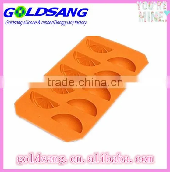 Fancy Ice Cube Trays Silicone Moulds Orange Shape Chocolate Jelly Sweet Candy Maker