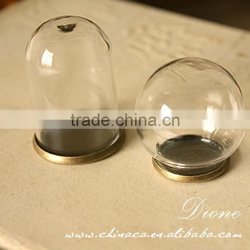 Make glass globe wish pendant ,Handblown clear glass balls