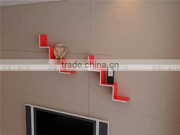 w v shape mdf wall wooden floats