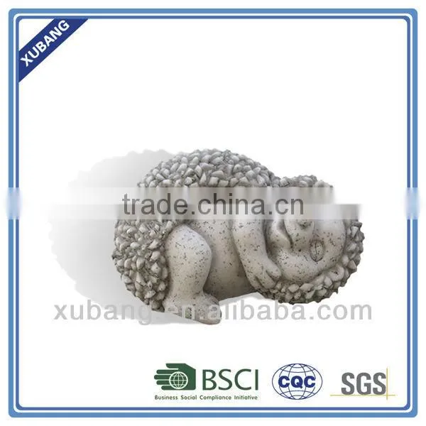 stone finish hedgehog hanging animals decoration