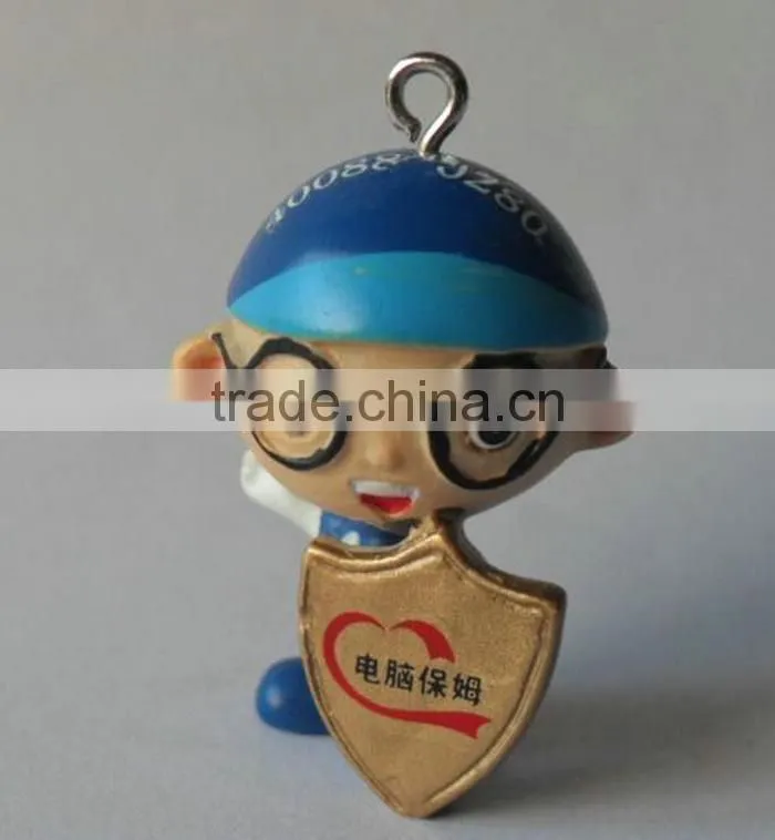 Polyresin boy figurine decoration
