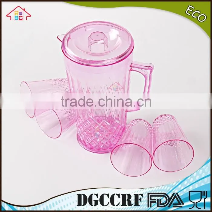 NBRSC set of 5 pieces Plastic PS Cold water jut water kettle Hollow drinking bottle PP pot watering can