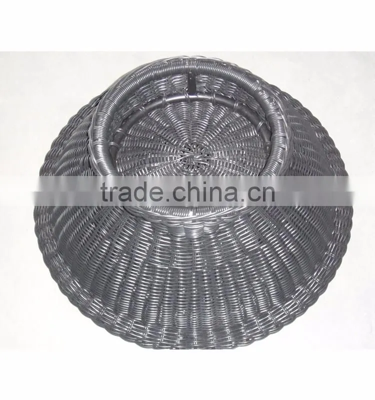 luxury wicker dog bed round rattan