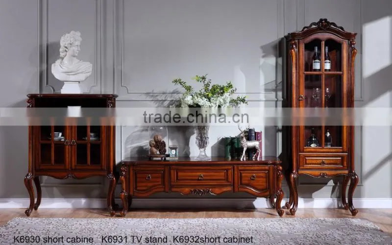 C6616 Luxury French Rococo Style White Stuy Room Bookcase/ Palace Fancy Wood Carved Display Cabinet/ Antique Book Cabinet