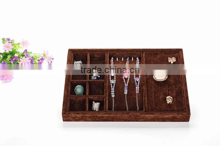 2016 customized rectangular countertop mixed jewelry display stand