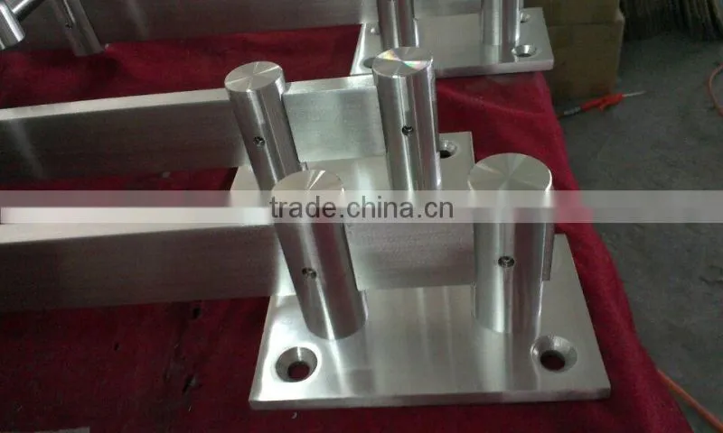 Frosted Glass Balcony Balustrade/Stainless Steel Handrail