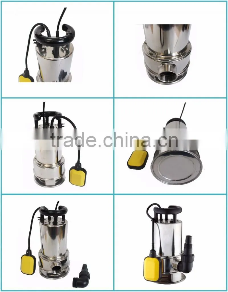 Garden submersible stainless steel sewage pump