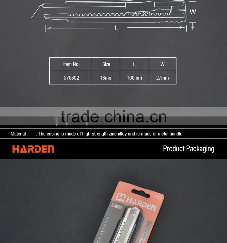 Professional Metal Zinc Alloy Knife Heavy Duty Knife
