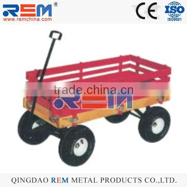 TOOL CART TC1832 FARMING TRANSPORTATION CART FOUR 3.50-4 PNEUMATIC WHEEL WOODEN TRAY BEST QUALITY